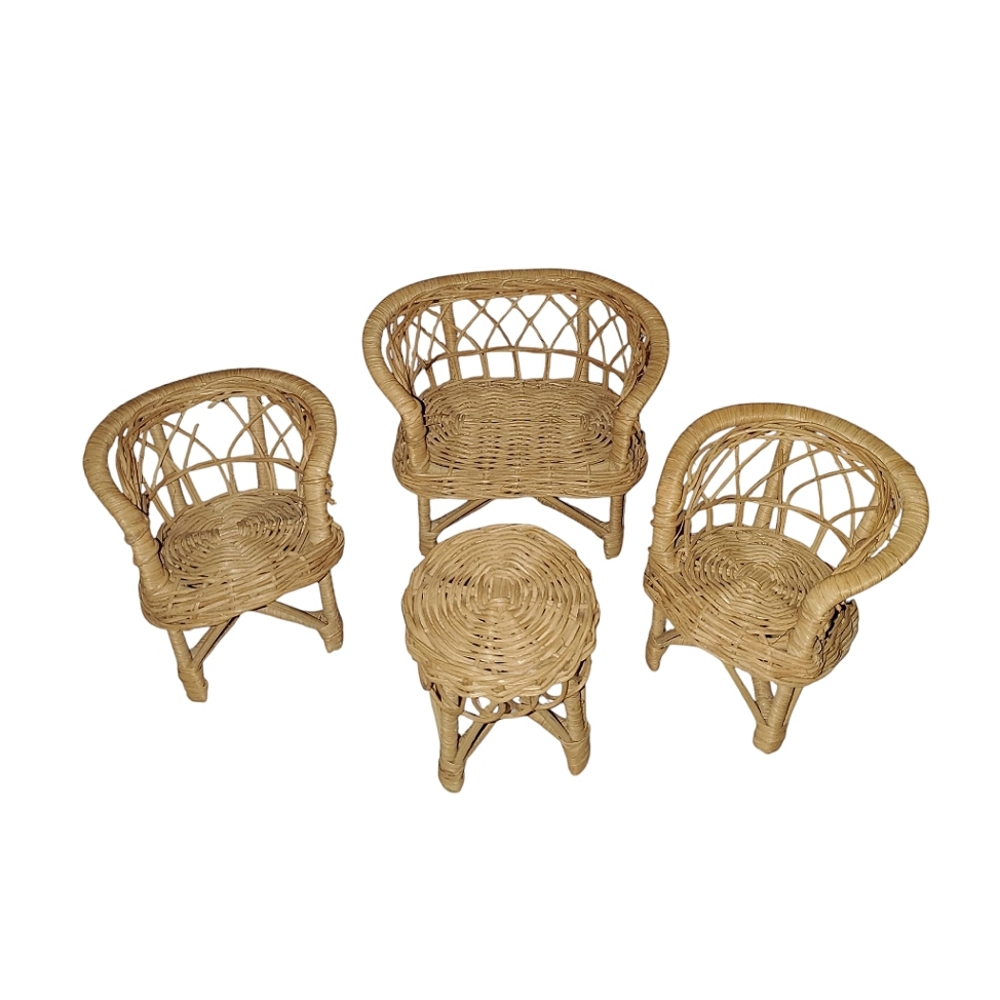 Vintage Wicker Doll Furniture